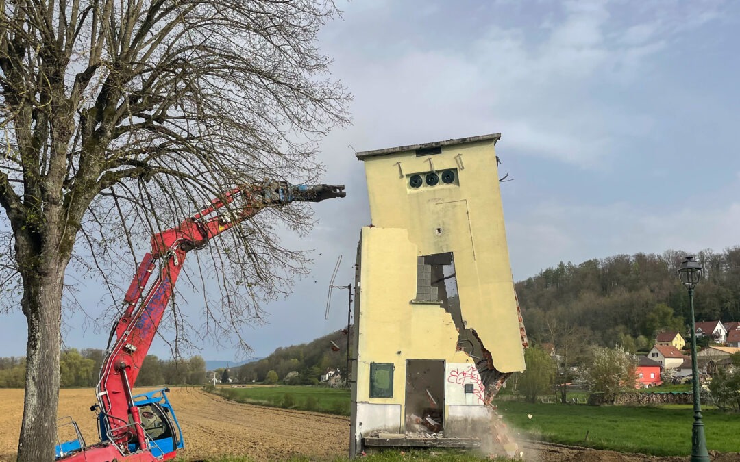Démolition d’une cabine haute à Hirtzbach